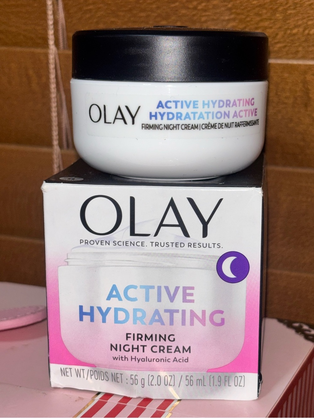 Olay Active Hydrating Firming Night Cream with Hyaluronic Acid